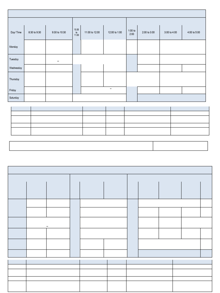 Revised 3rd Semester TTB - 24-25 | PDF