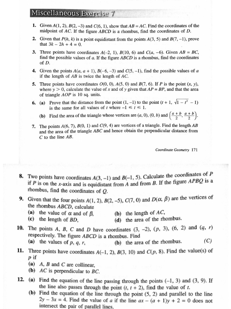 Addmathcoordinategeometry | PDF