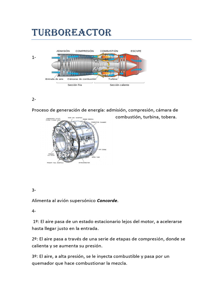 TURBOREACTOR | PDF | Tecnología