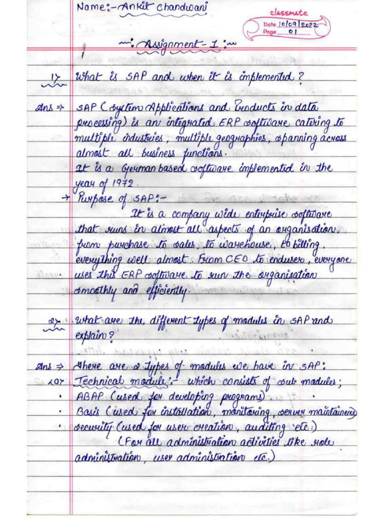 Assignment 1 (Answers) | PDF