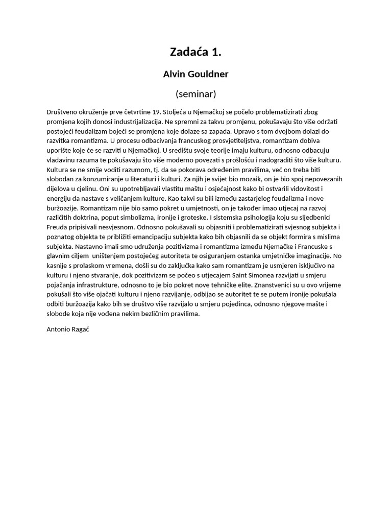 Zadaća 1 | PDF