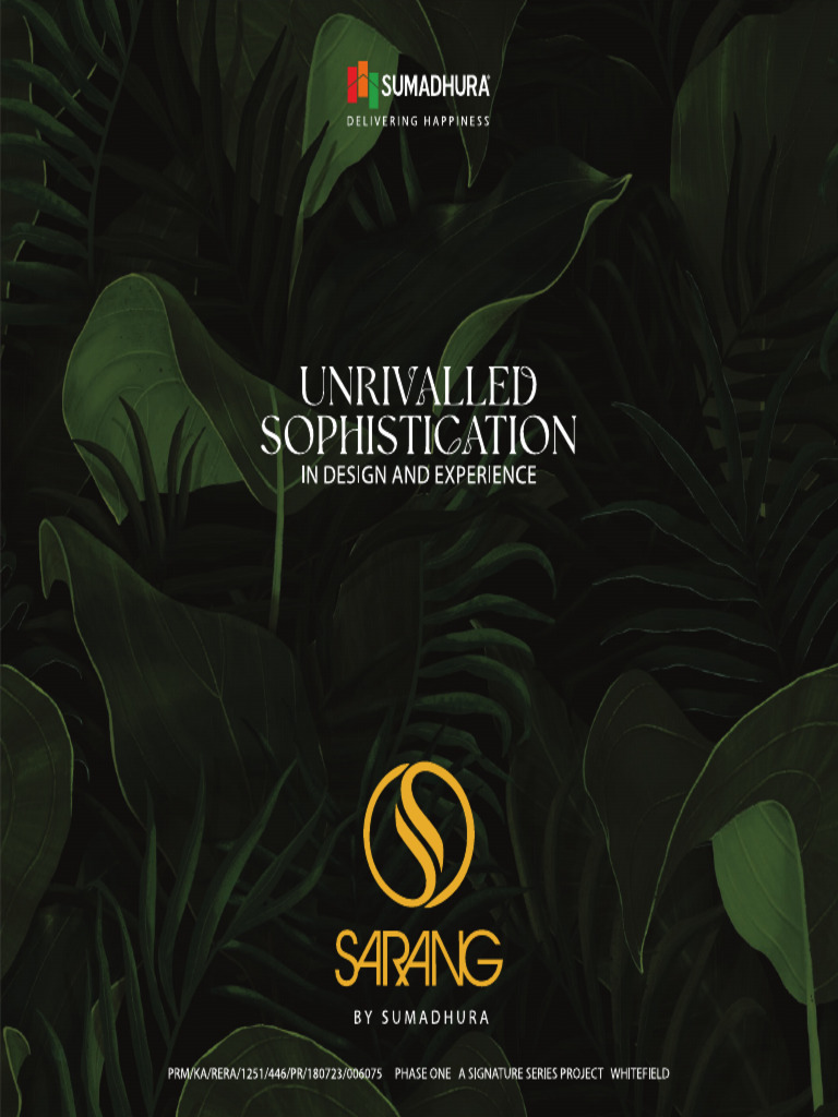 Sumadhura - Sarang - Brochure - Proof | PDF