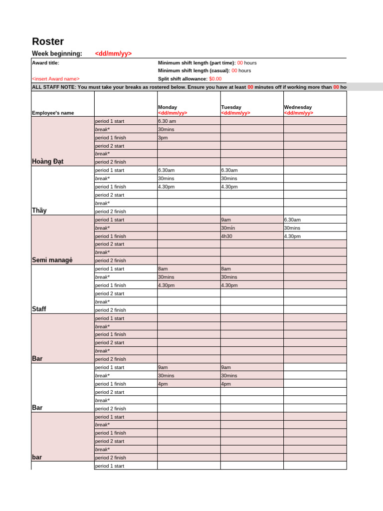 HM1801 - FBN201 - Group 2 - Roster | PDF