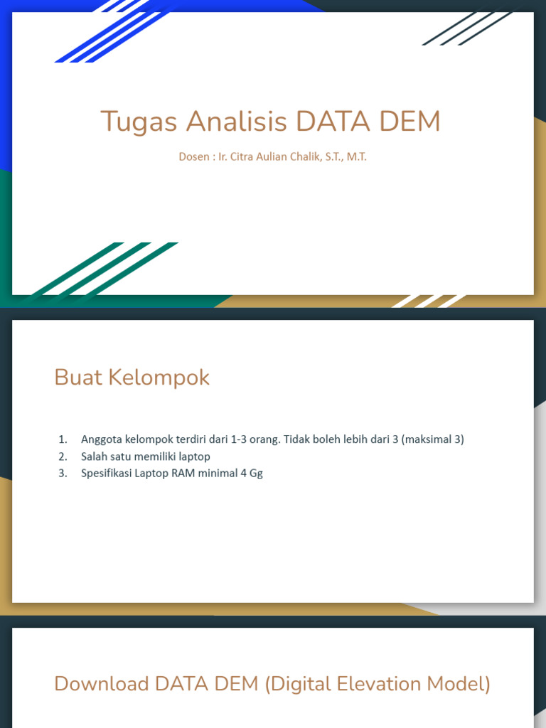 Tugas Analisis DATA DEM | PDF