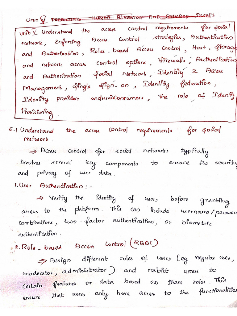 Unit 5 Social Network Security | PDF