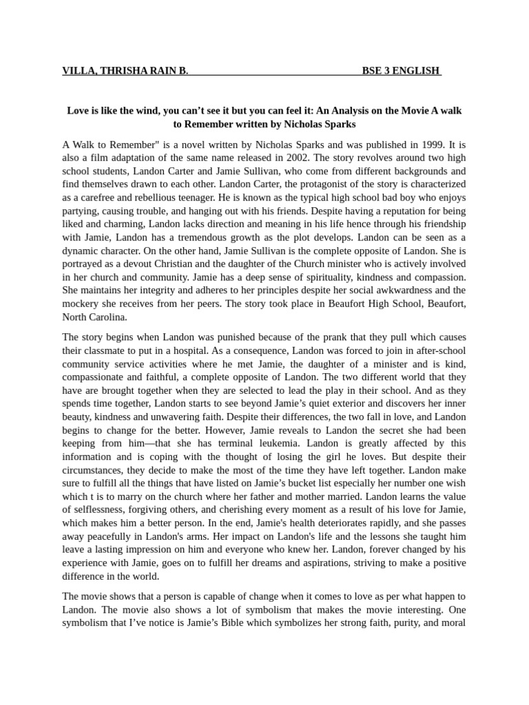 a-walk-to-remember-movie-analysis-villa-pdf