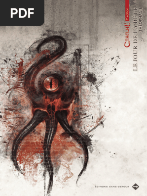 Jeu de rôle L'appel de Cthulhu 6ème édition : Livre de base