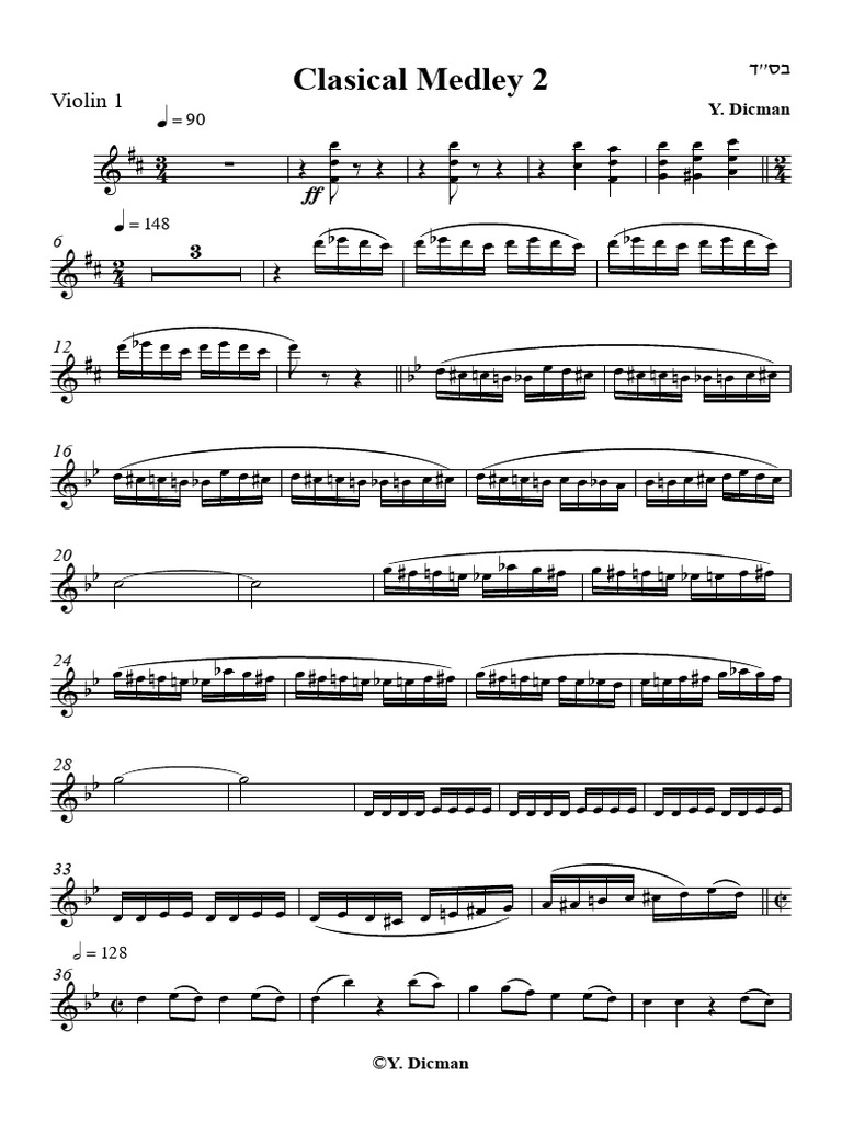 Clasical Medley 2 Vln1 Pdf
