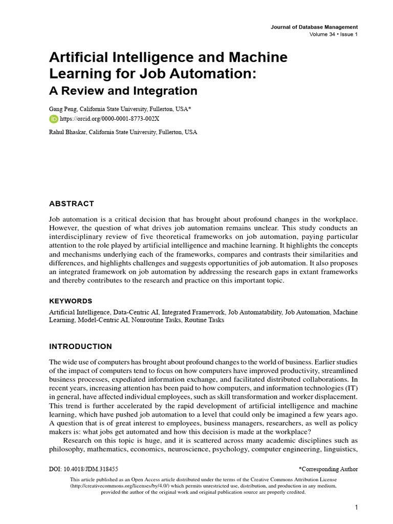 Artificial Intelligence and Machine Learning For J | PDF