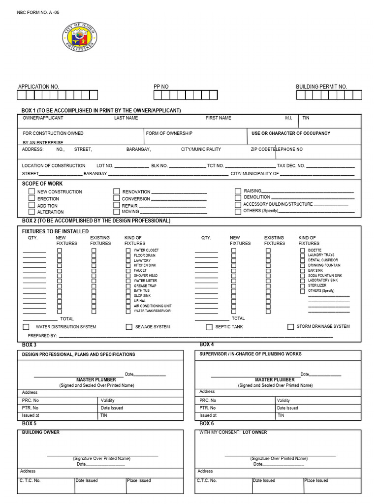 Plumbing Permit 4 | PDF | Plumbing | Hydraulic Engineering