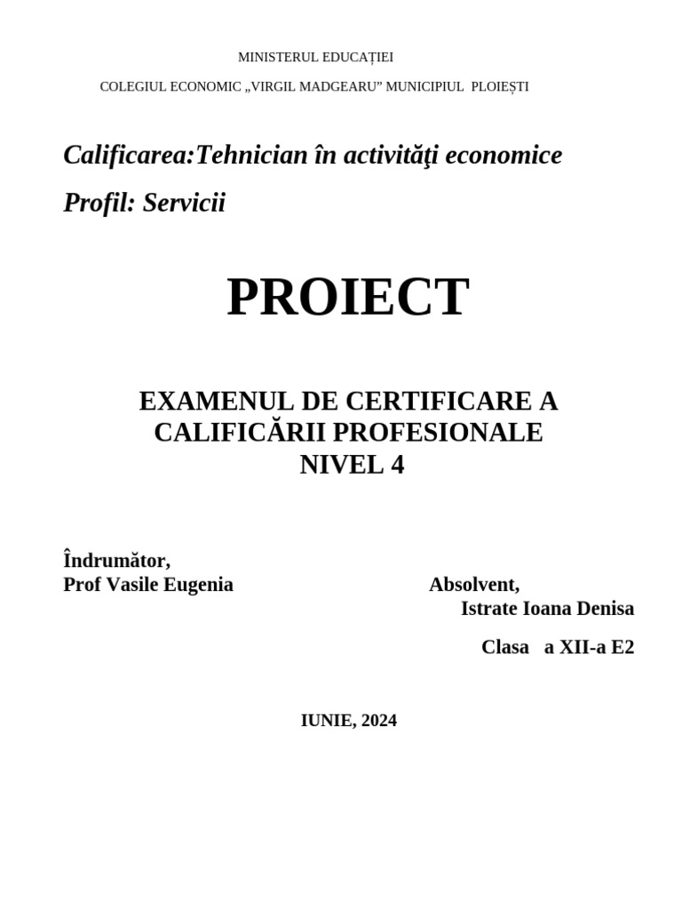 Atestat Istrate Ioana Revizuit 21.04.2024 | PDF