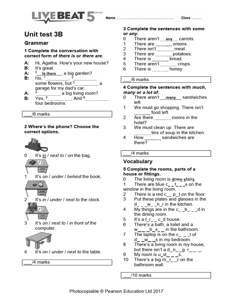 LB 5th Unit Test 03B | PDF