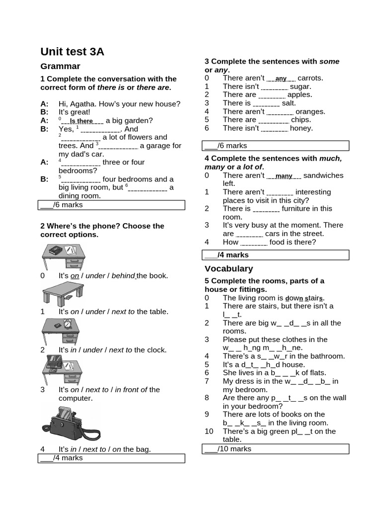 LB 5th Unit Test 03A | PDF