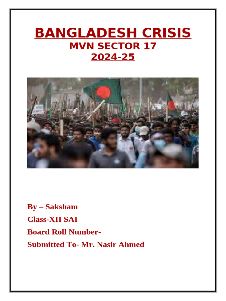 Bangladesh Crisis | PDF
