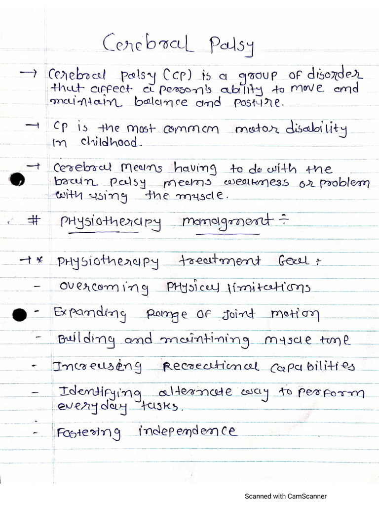 Cerebral Palsy Complete Management | PDF