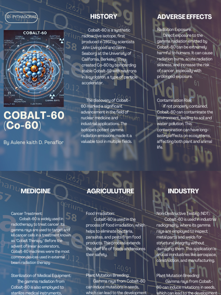 COBALT-60 (Co-60) Brochure | PDF