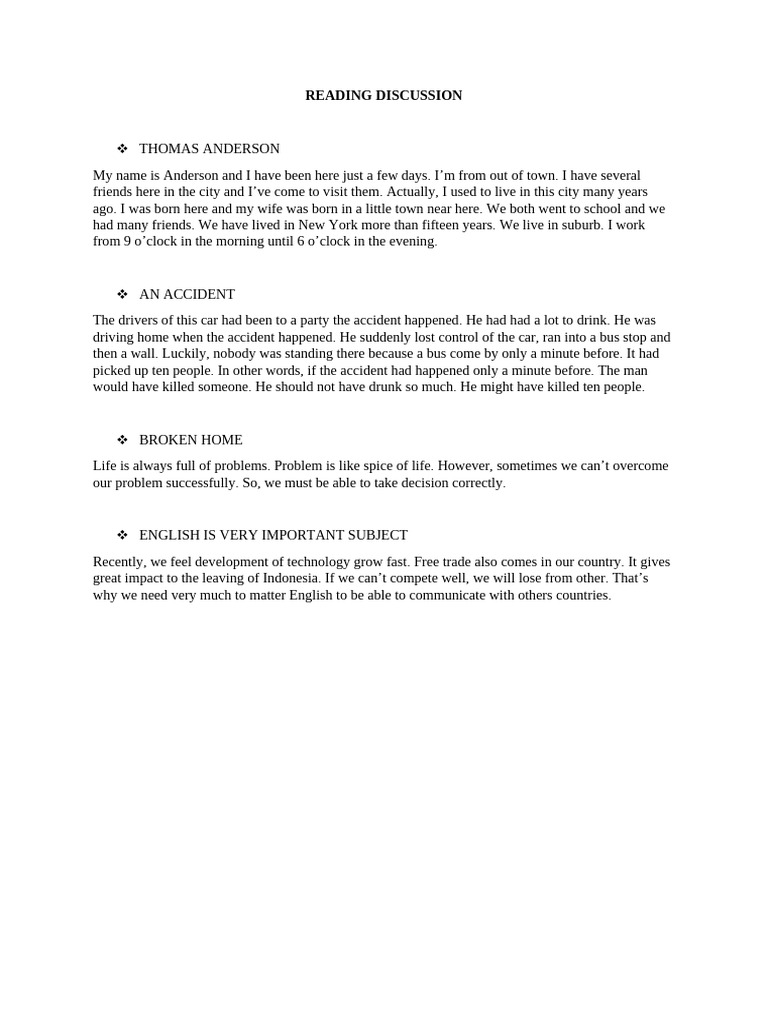 13 Reading Discussion | PDF