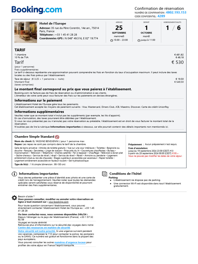 Confirmation | PDF