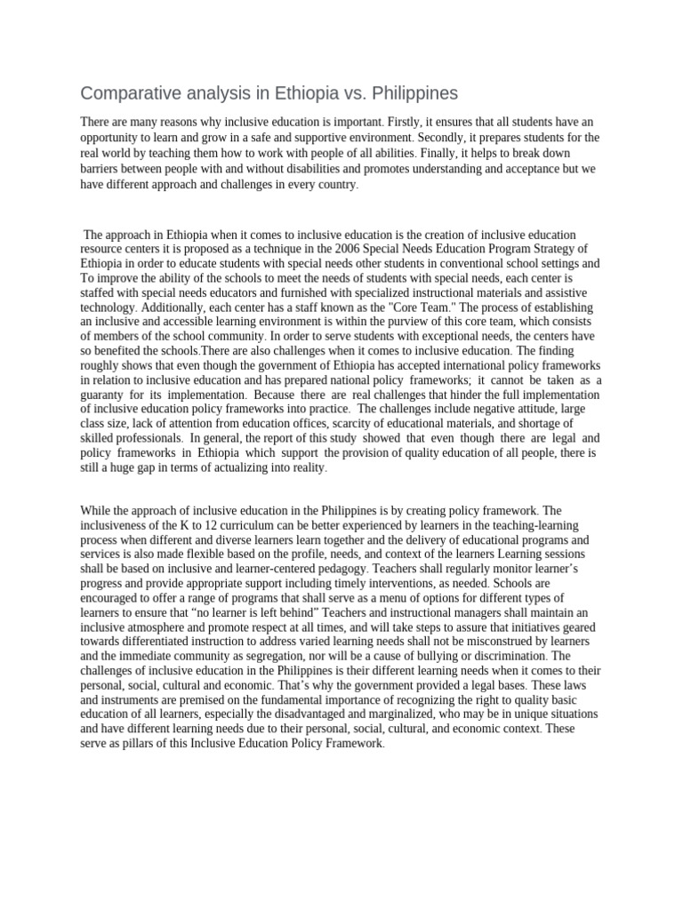 Comparative analysis | PDF