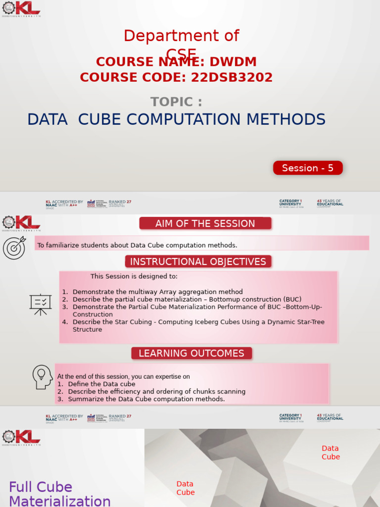 DWM Co1 Session 5 | PDF