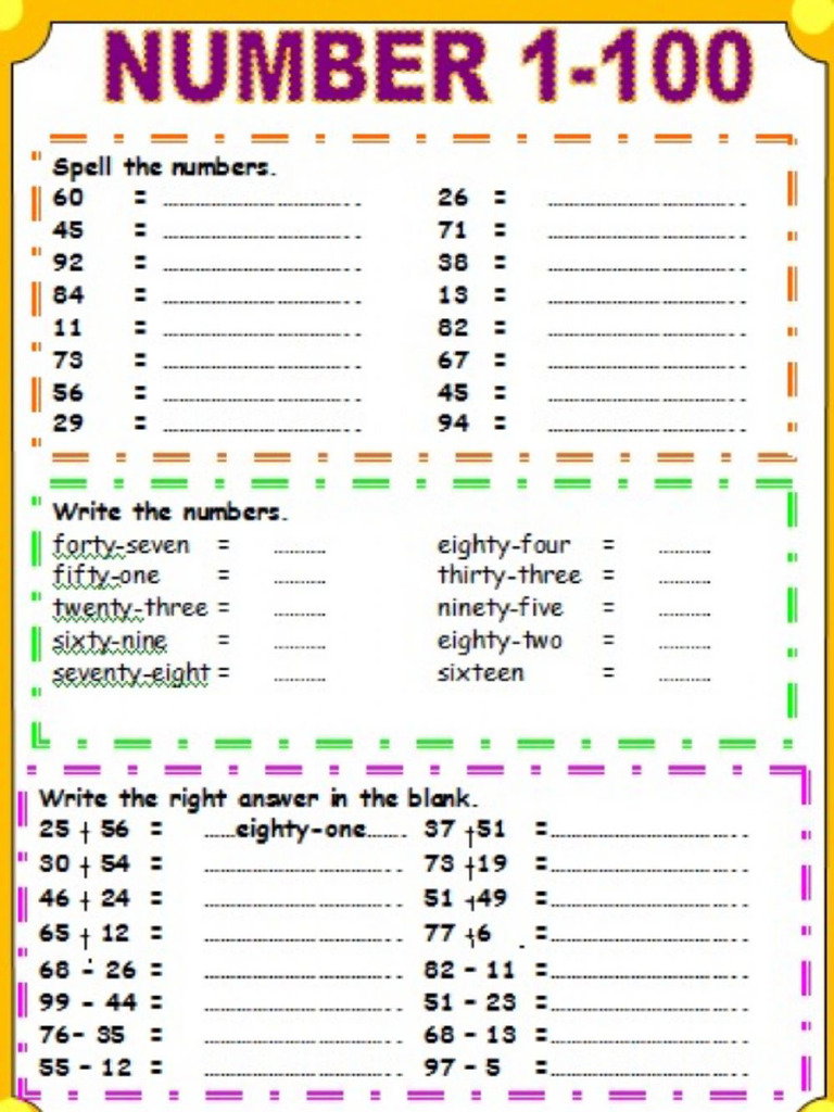 Numbers Exercises | PDF