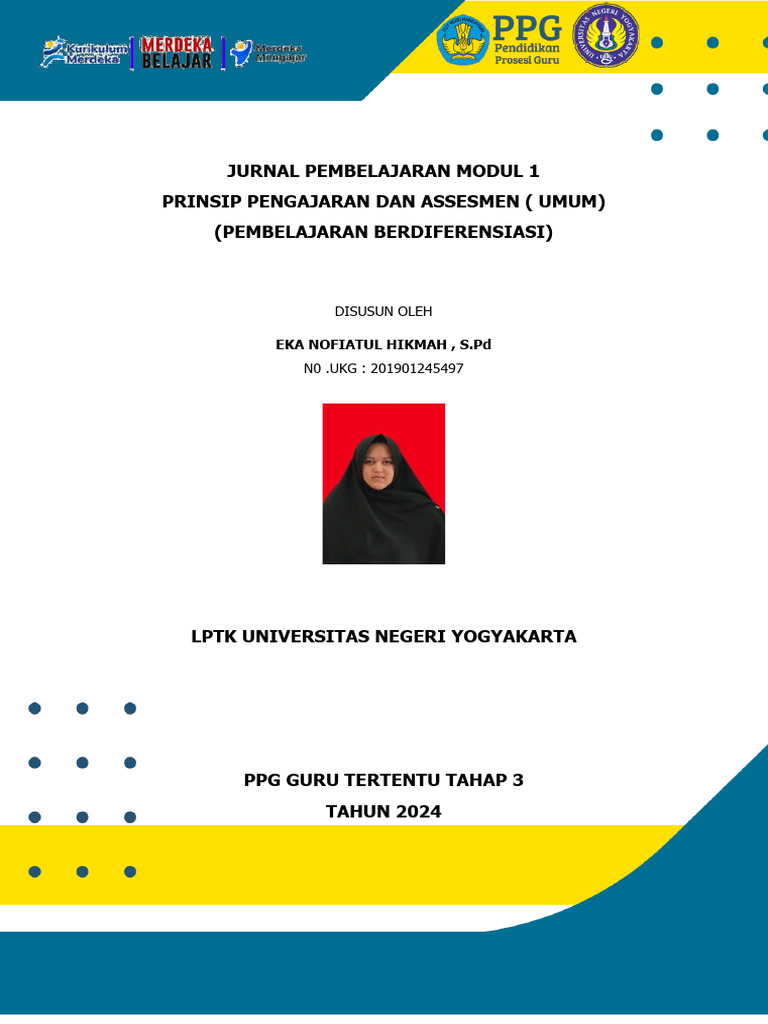 Jurnal Pembelajaran Modul 1 | PDF