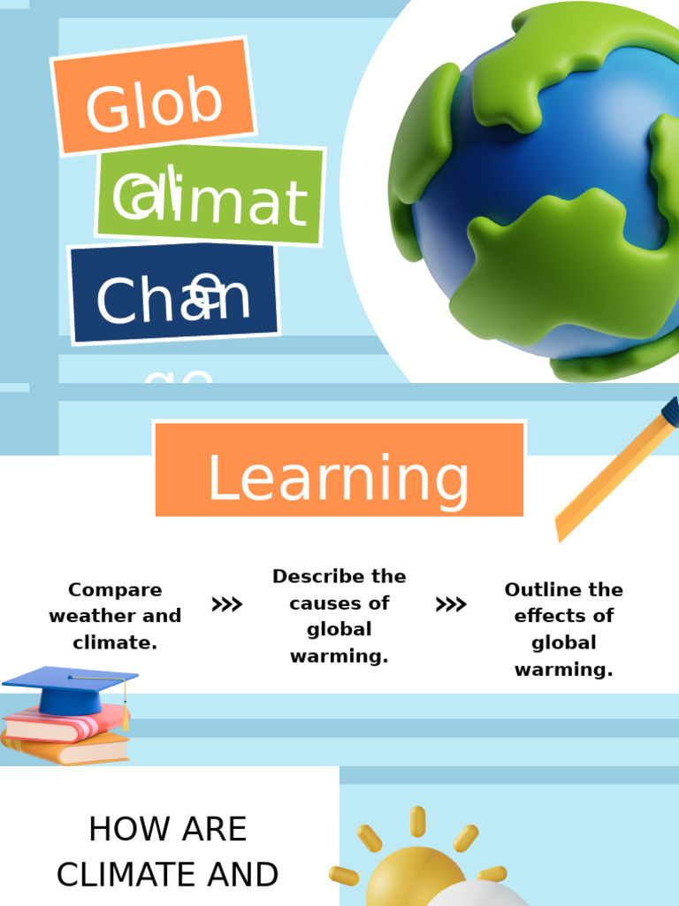Global Climate Change Presentation in A Colorful Fun Style | PDF
