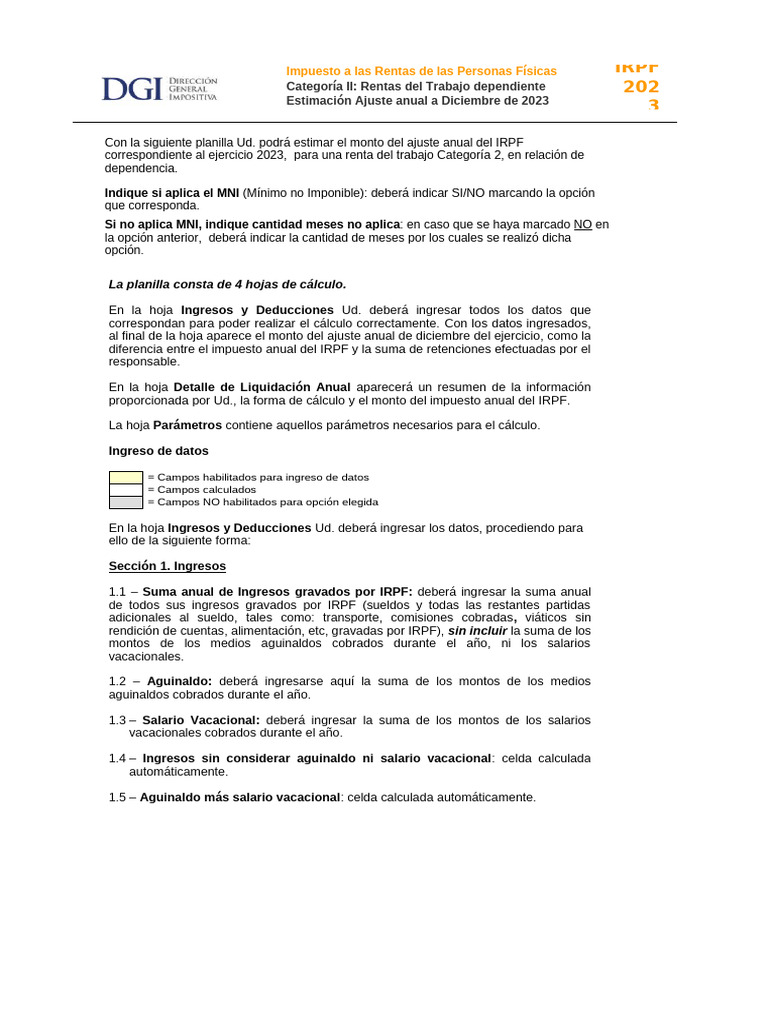 Simulador irpf ajuste anual dependientes 2023 pdf