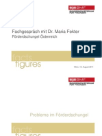 Förder-Dschungel Österreich - Daten Und Fakten (11.8.2011 BMF)