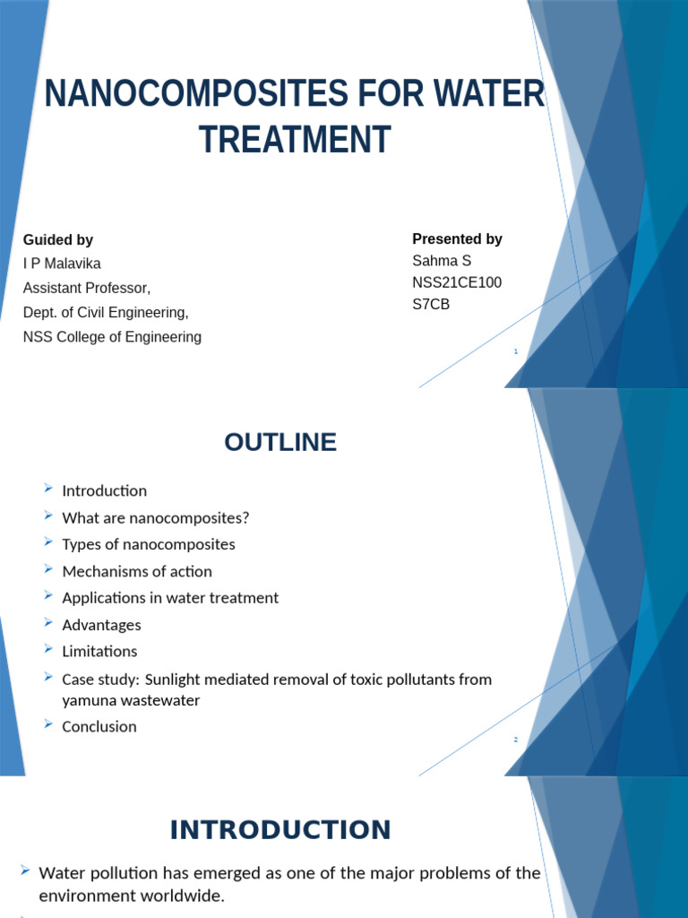 Nanocomposites For Water Treatment | PDF