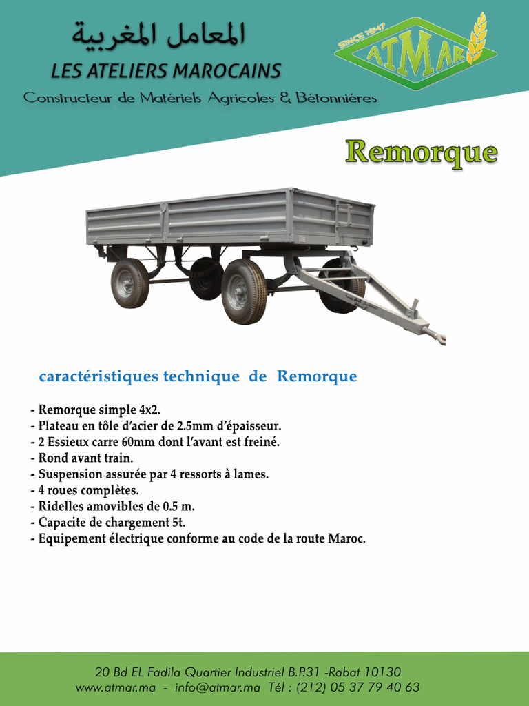 Remorque | PDF
