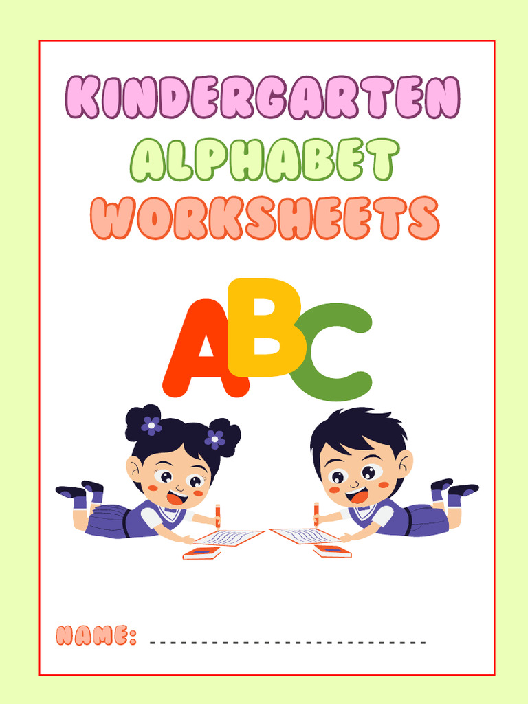 Kindergarten Alphabet Worksheets | PDF