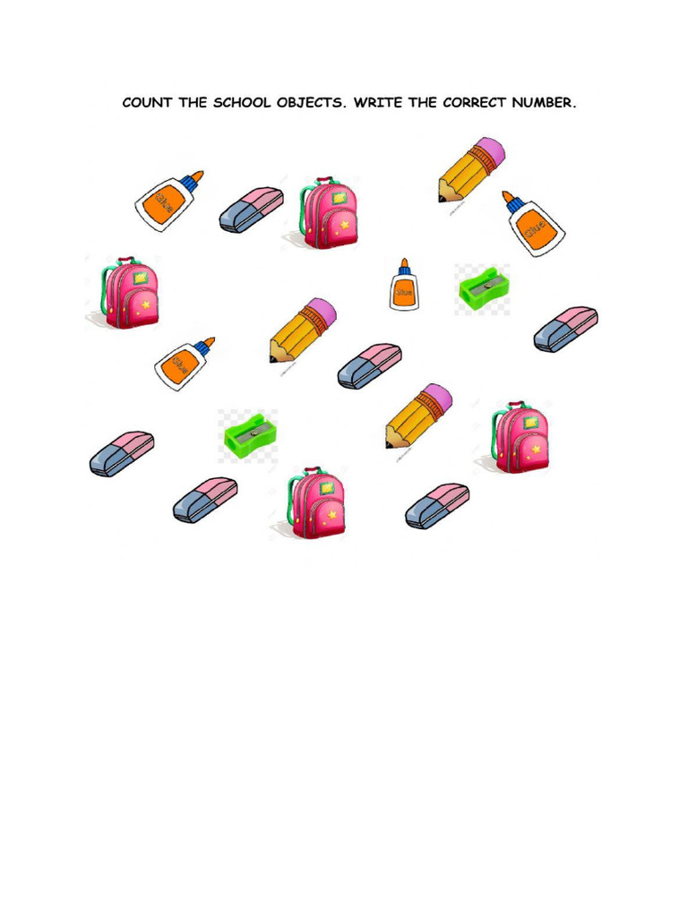 Classroom Objects Pdf