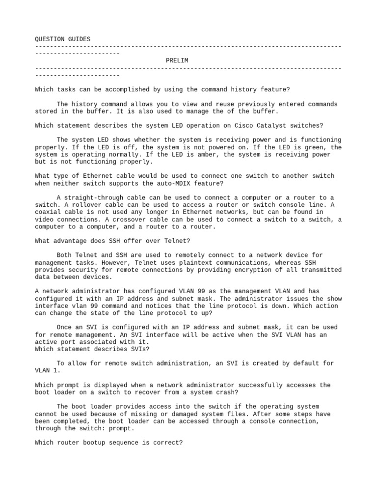 Question Guides | PDF