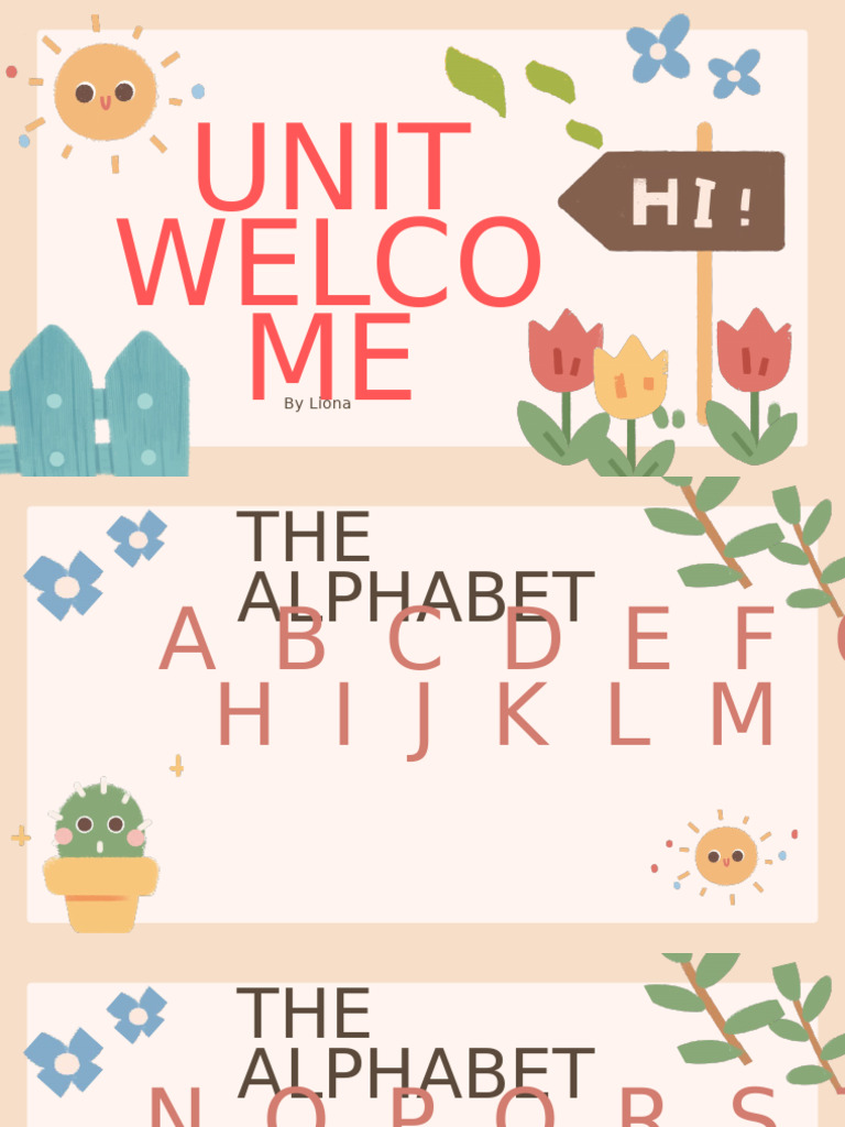 Unit Welcome | PDF