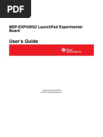 MSP-EXP430G2 LaunchPad Experimenter Board User's Guide (Rev. A)