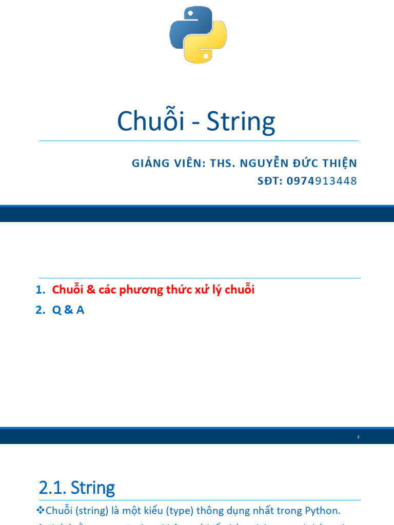 Lesson 09 String | PDF