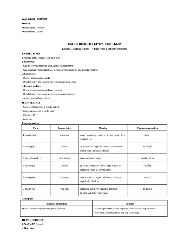 TA9 - Unit 3 | PDF