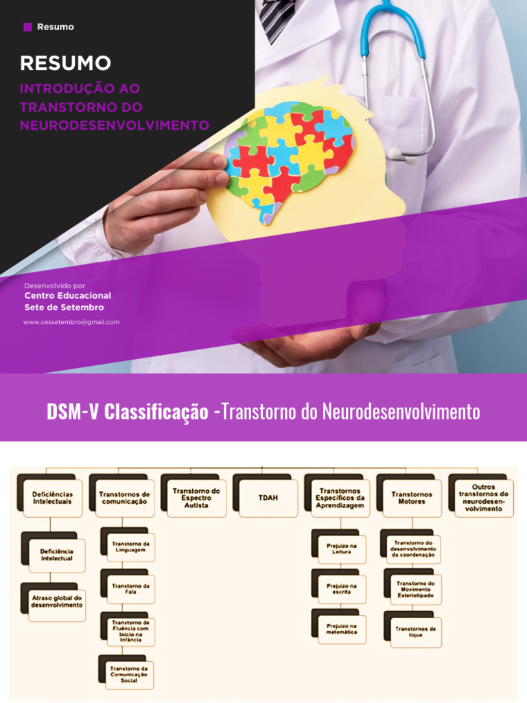 Transtornos do Neurodesenvolvimento: Diagnóstico e Intervenção | PDF ...