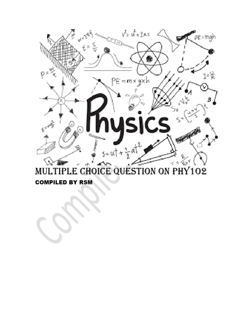 Mcq on phy102 pdf