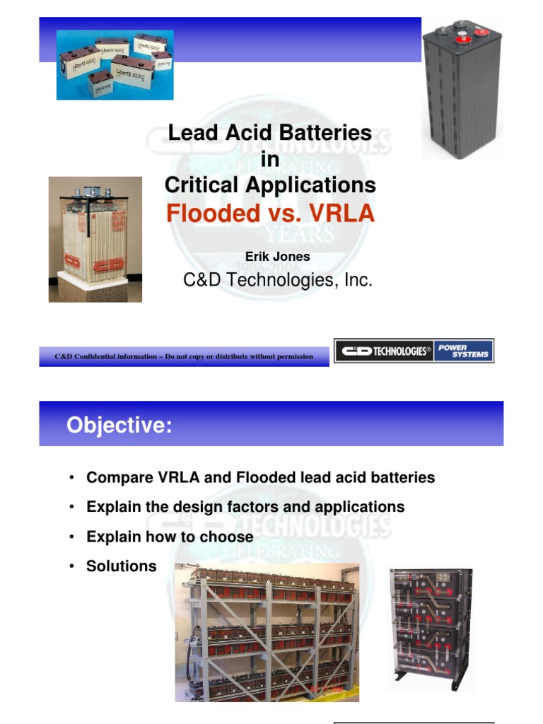 Lead Acid Batteries in Critical Applications Lead Battery (Electricity)