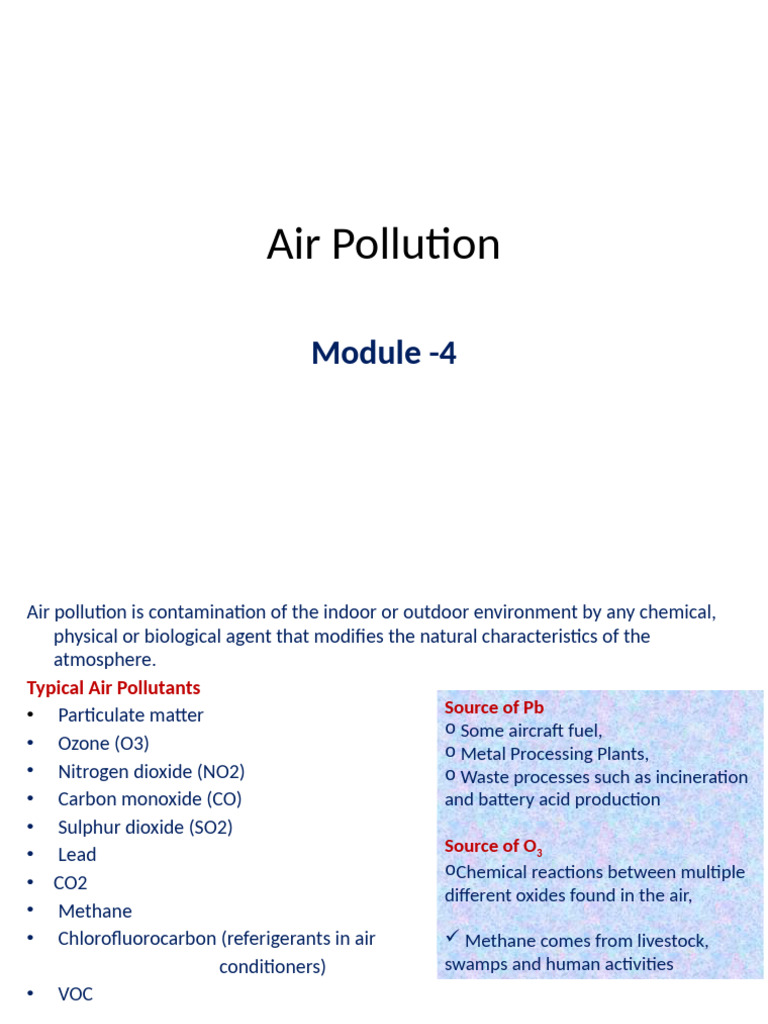 Air Pollution | PDF