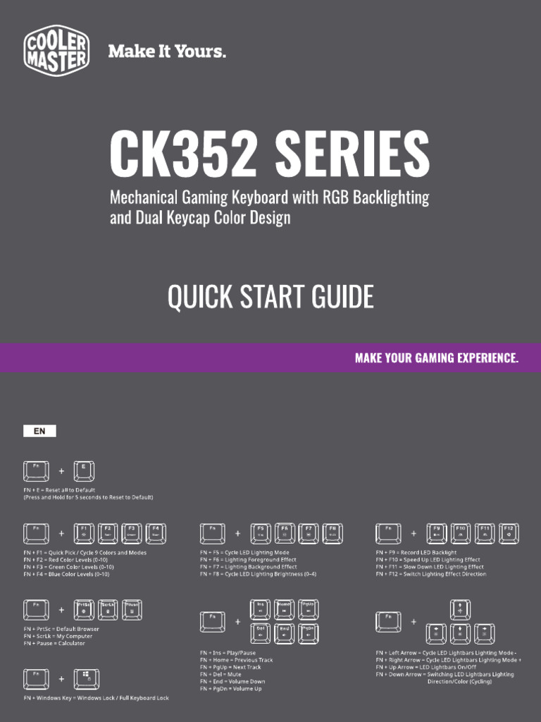 CK352 - Quick Start Guide | PDF