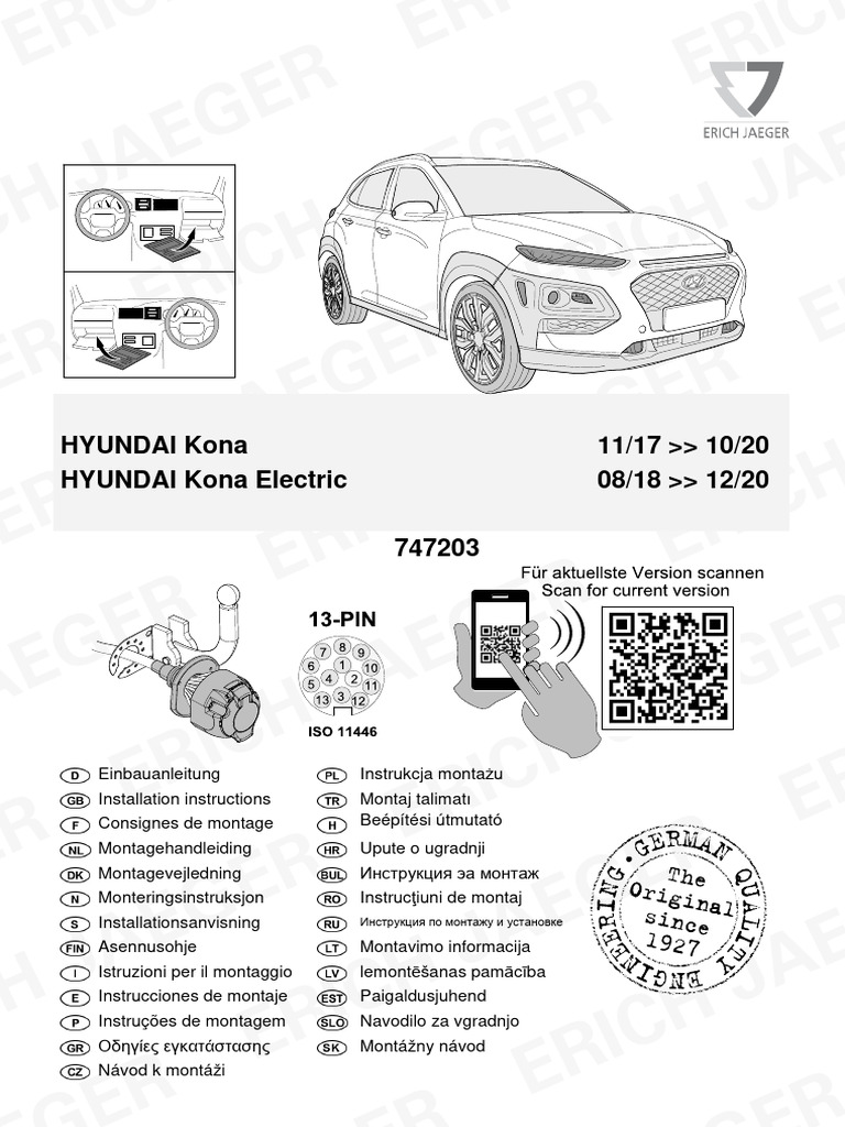 Hyundai Kona Bedienungsanleitung Deutsch Pdf