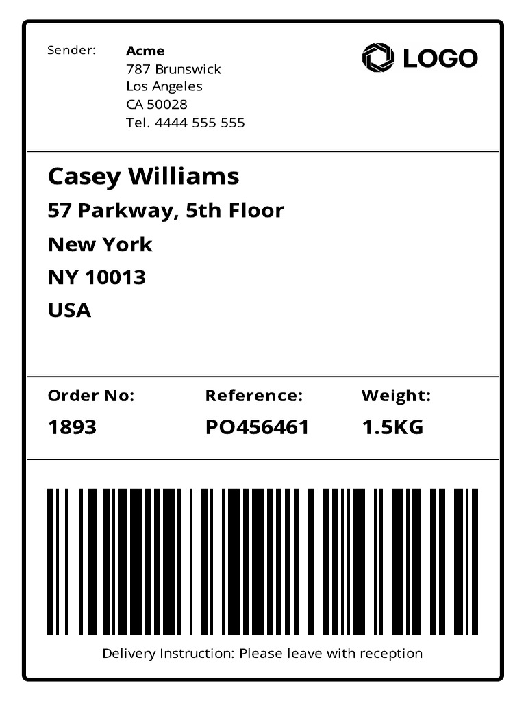 Shipping Label 4x6sjjdd | PDF