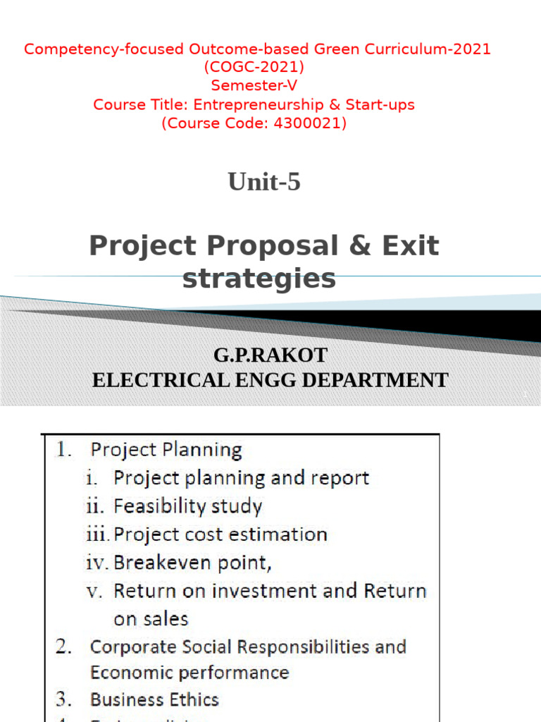 Entp Unit 5 | PDF