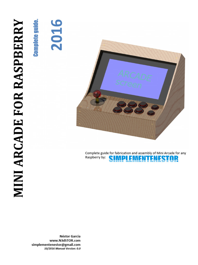 Mini Arcade For Raspberry Manual v0 0 | PDF