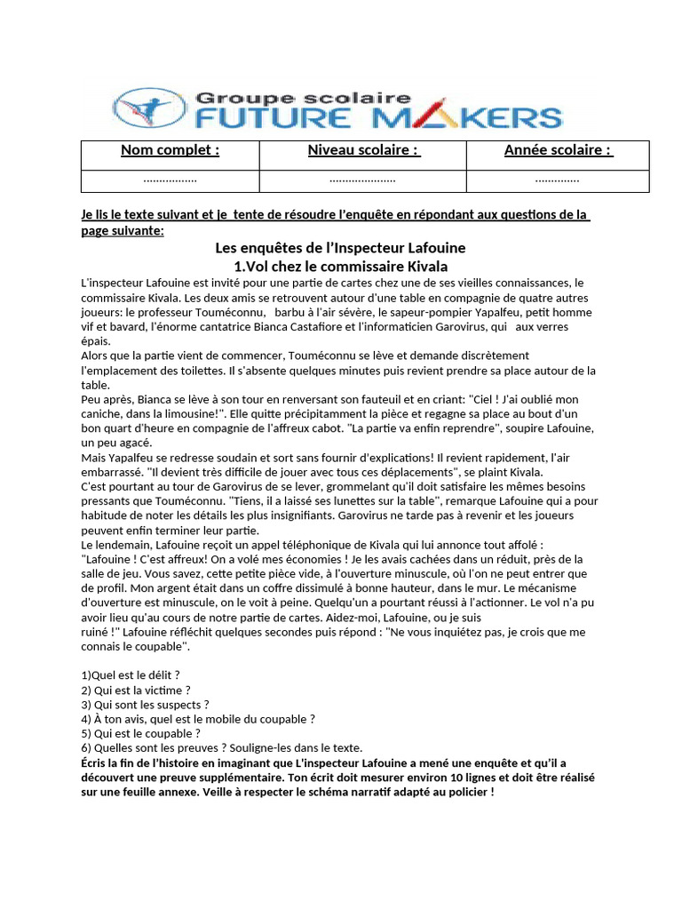 Devoir Surveillé | PDF