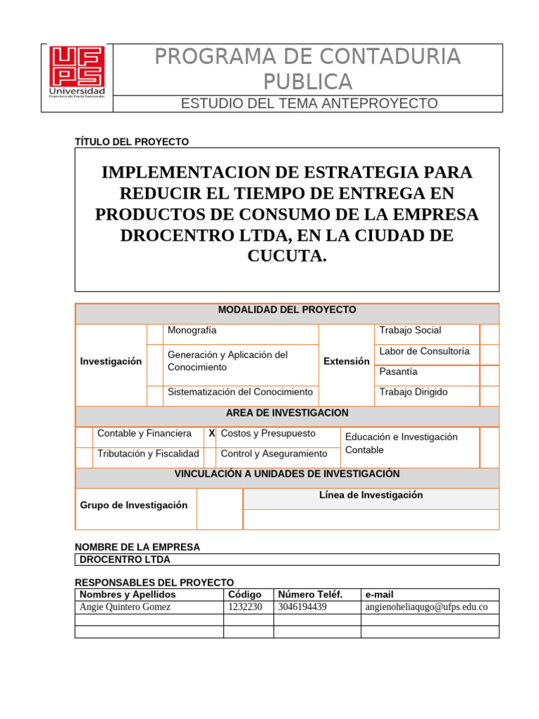 1232230-Implementacion de Estrategia para Reducir El Tiempo de Entrega ...