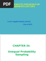 3 - Chapter Three-Unequal Probability Sampling